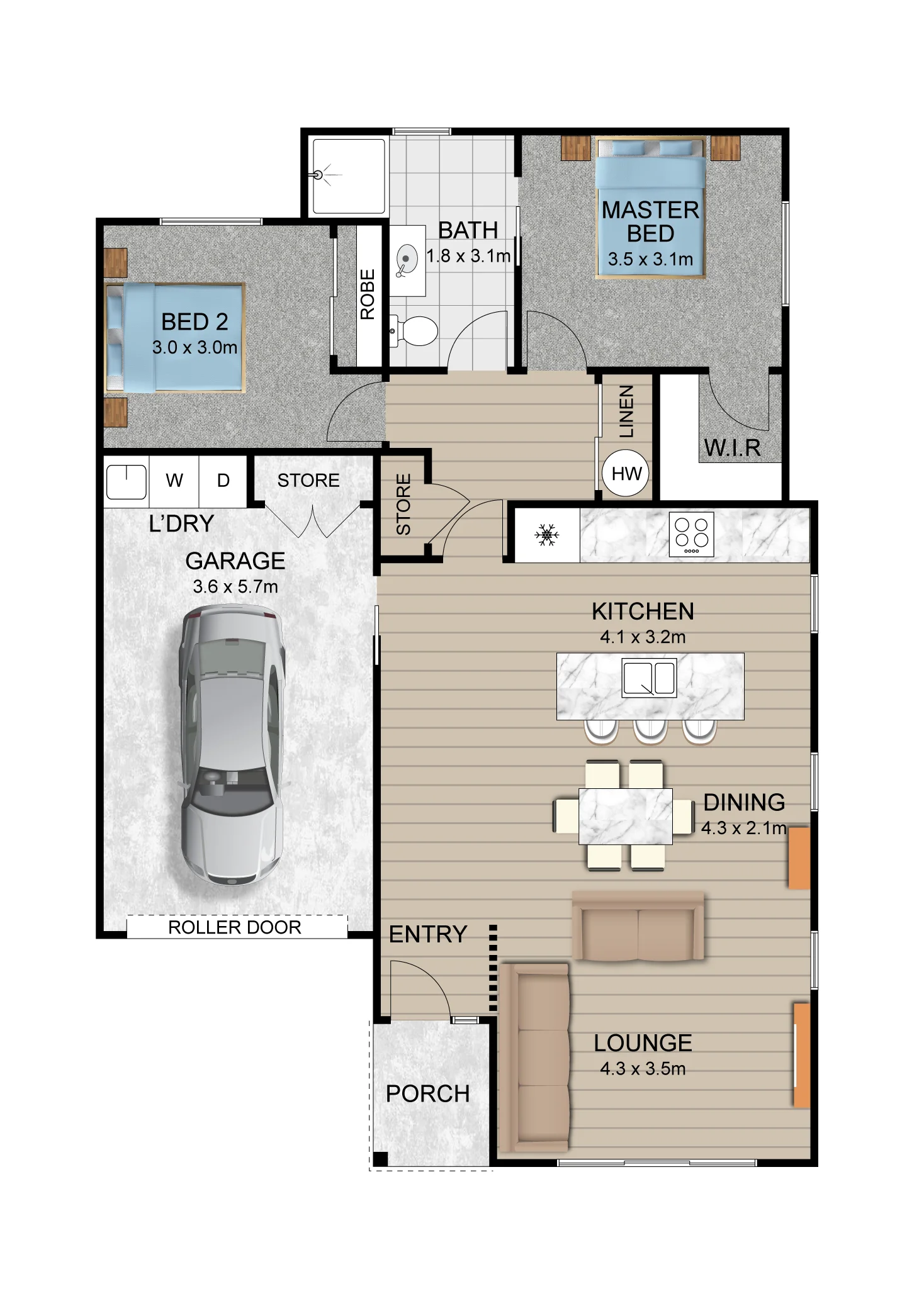 2bed Duplex